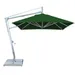 Bambrella Santa Ana Square Side Wind Aluminum Cantilever Umbrella With Base - 2.6m SQ-SW-SA-FG | SWSA-SYS