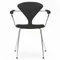 Cherner Chair Company Cherner Metal Base Armchair with Seat Pad