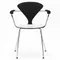 Cherner Chair Company Cherner Metal Base Armchair with Seat Pad