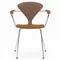 Cherner Chair Company Cherner Metal Base Armchair with Seat Pad