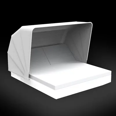 Vondom Vela 2 Reclining Square Daybed with folding sunroof Illuminated