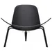 Carl Hansen CH07 Shell Lounge Chair - Black Edition - CH07 - BEECH BLK - Fiord 191