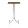 Emeco 1 Inch Bar Table Square, Wood Top - 1INCHBTSQ24WAL