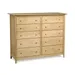 Copeland Furniture Sarah 10 Drawer Dresser - 2-SRH-80-01