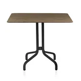 Emeco 1 Inch Cafe Table Square, Wood Top - 1INCHCTSQ36WALDARKPC