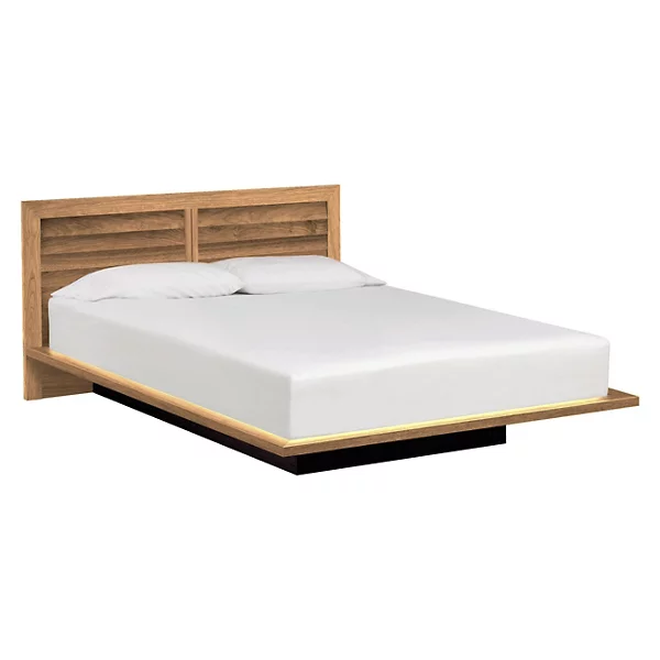 Copeland Furniture Moduluxe Bed with Louvered Headboard