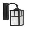 Arroyo Craftsman Mission Arched Arm Outdoor Wall Sconce - MB-7TWO-BK