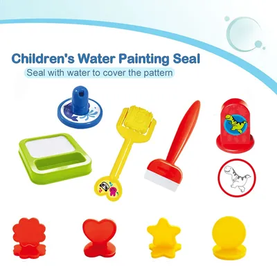 Planche à dessin magique en plastique pour enfant outil de dessin animé sceau timbre ensemble de