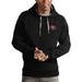 Men's Antigua Black San Francisco 49ers Logo Victory Pullover Hoodie