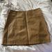 Free People Skirts | Free People Tan Leather Skirt | Color: Tan | Size: 10