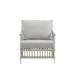 Sika Design Caroline Outdoor Lounge Chair Wicker/Rattan in Gray/White | 32.3 H x 32.3 W x 27.6 D in | Wayfair KIT-SD-E126-DO-YCR-32000-0023