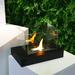 JHY DESIGN Outdoor Tabletop Fireplace w/ Flame Guard in Black | 7.5 H x 8 W x 13.5 D in | Wayfair JHY07-918-US