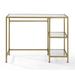 Birch Lane™ Abrienda Glass Desk Glass/Metal in Yellow | 30 H x 42 W x 20 D in | Wayfair 38067BE83015488EA89CA37F0C2F7887