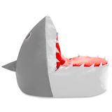 Trule Shark Stuffed Animal Bean Bag Chair For Kids, Toy Organizer, Bean Bag Cover | 29 H x 19 W x 30.5 D in | Wayfair