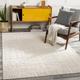 Meadowood 5'3" x 7'3" Modern Contemporary Wool Cream/Light Beige/Peach Area Rug - Hauteloom