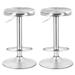 Swivel Bar Stools Adjustable Pub Chairs Brushed Stainless Steel