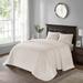 Madison Park Mansfield Reversible Oversized 3-piece Solid Texture Bedspread Quilt Set with Matching Shams