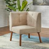 Simple Living Wood Fabric Playmate Corner Chair