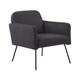 Fauteuil en velours gris