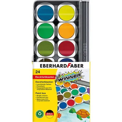 Winner Deckfarbkasten, 24 Farben