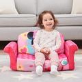 Marshmallow Furniture kids 2-in-1 Flip Open Foam Compressed Sofa, Minnie Mouse in Pink | 15 H x 29 W x 16 D in | Wayfair 6023302