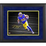 Tyler Higbee Los Angeles Rams Framed 11" x 14" Spotlight Photograph - Facsimile Signature