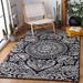 Black/White 60 x 0.35 in Indoor Area Rug - Bungalow Rose Oriental Handmade Tufted Wool Black/Ivory Area Rug Wool | 60 W x 0.35 D in | Wayfair