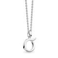 Kit Heath Sterling Silver Initial O Necklace of 40.6-45.7cm