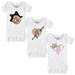 Girls Infant Tiny Turnip White Baltimore Orioles 3-Piece Bodysuit Set