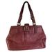 Coach Bags | Coach Large Burgundy Leather Shoulder Bag | Color: Red | Size: Large