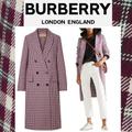 Burberry Jackets & Coats | Burberry $3,490 Nwt Authentic Double-Breasted White Purple Plaid Trench Coat 10 | Color: Purple/White | Size: 10