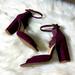 Jessica Simpson Shoes | Jessica Simpson Burgundy Suede Heels | Color: Purple/Red | Size: 8.5