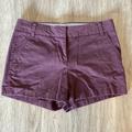 J. Crew Shorts | J Crew Chino Shorts In Burgundy Size 4 | Color: Purple/Red | Size: 4