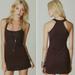 Free People Dresses | Free People Burgundy Lace Knit Bodycon Dress M | Color: Black/Red | Size: M