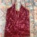 Free People Tops | Free People Intimately Seamless Long Lacy Cami Xs | Color: Purple/Red | Size: Xs