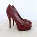 Gucci Shoes | Gucci Size 38 Burgundy Patent Leather Pumps Heels | Color: Red | Size: 38eu