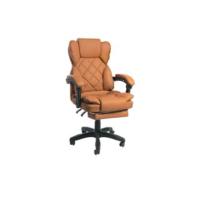 TRISENS Schreibtischstuhl Design Bürostuhl TV Bürosessel Chefsessel Relax & Home Office Braun Image