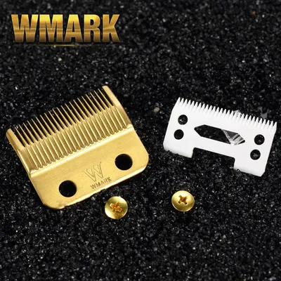 WMARK-Tondeuse à cheveux professionnelle sans fil avec lame en céramique dorée machine à couper les