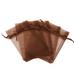 Boshen 4X 6Inch Organza Gift Bags Jewelry Drawstring Candy Favors Pouch Mesh Bag Set Of 100 in Brown | 5 H x 7 W x 1 D in | Wayfair 09TOB0006ACF