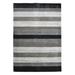 Black/Gray 60 x 0.8 in Area Rug - AMER Rugs Blend Striped Gray/Black Area Rug Viscose/Wool | 60 W x 0.8 D in | Wayfair BLN150508