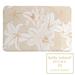 kathy ireland HOME Peaceful Elegance Lily 21" x 34" Memory Foam Rug Polyester/Memory Foam in Brown/Gray/White | 34 H x 21 W x 0.6 D in | Wayfair