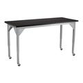 National Public Seating NPS® Steel Height Adjustable Science Table in Brown | 37.25 H x 54 W in | Wayfair SLT8-2454HC