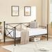 17 Stories Korecky Twin Daybed Metal in Black | 39 H x 41 W x 78 D in | Wayfair D1335F64A08D4DEEB1D95FE9A5D4EA8E