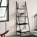 Ebern Designs Niche Soho 72 in Modern Ladder A Frame Bookcase, Metal in Black | 72 H x 24 W x 20 D in | Wayfair 8C8F11FDC0534BCF996A6D091D8B6C96