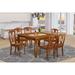 East West Furniture Kitchen Table Set Consist of a Square Dining Table with Butterfly Leaf and Chairs (Chair Seat Type Options)