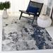 Gray 48 x 0.43 in Indoor Area Rug - 17 Stories Brittain Abstract Navy/Area Rug | 48 W x 0.43 D in | Wayfair 46FAC3ED1DD549DDAE7CD6D901C857E1