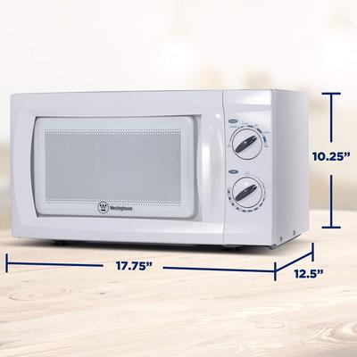 Commercial Chef Counter Top Microwave, 0.6 Cubic Feet,White