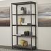 17 Stories Marquee Etagere Bookcase, Metal in Brown/Gray | 76 H x 38 W x 15.75 D in | Wayfair 5961BA7094CC4FCEBC0CC2E1327F7F7A