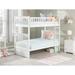 Columbia Twin over Twin Bunk Bed with USB Charger in White