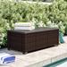 Latitude Run® Larrissa 25 Gallon Wicker Deck Box Wicker/Rattan in Black | 18 H x 48 W x 24 D in | Wayfair F037B7E7249E4D769456473EF2571287